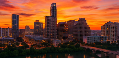 Austin skyline at sunset