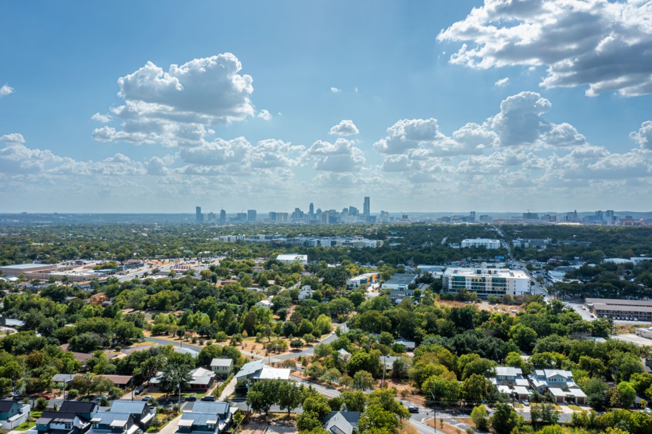 Aerial view of Austin, Texas