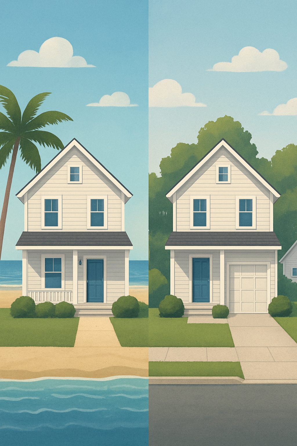 Coastal vs suburban house insurance comparison